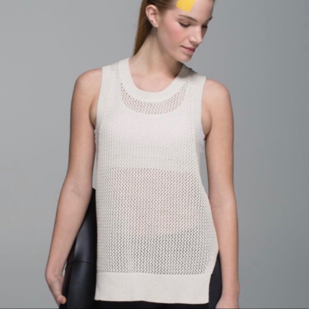 Lululemon Simply the Vest Crochet Top
